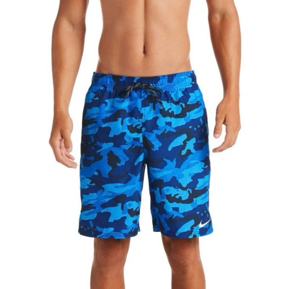 Nike Swim Men’s Vital 9in Volley Beach Shorts NESS9423-489 Obsidian Size L